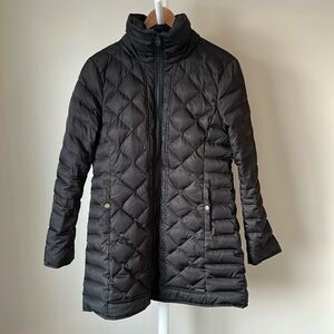 Kenneth Cole Black Down Filled Diamond Quilted Jacket Size Large